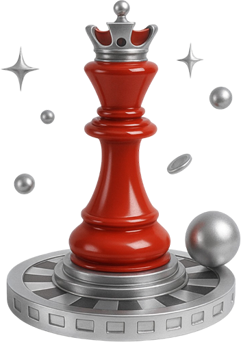 Strategic chess king representing global leadership and strategic vision